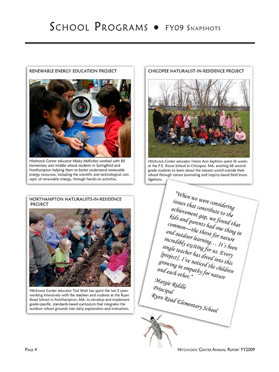 Hitchcock Center for the Environment Annual Report